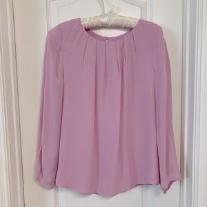 JCrew lavender silk blouse